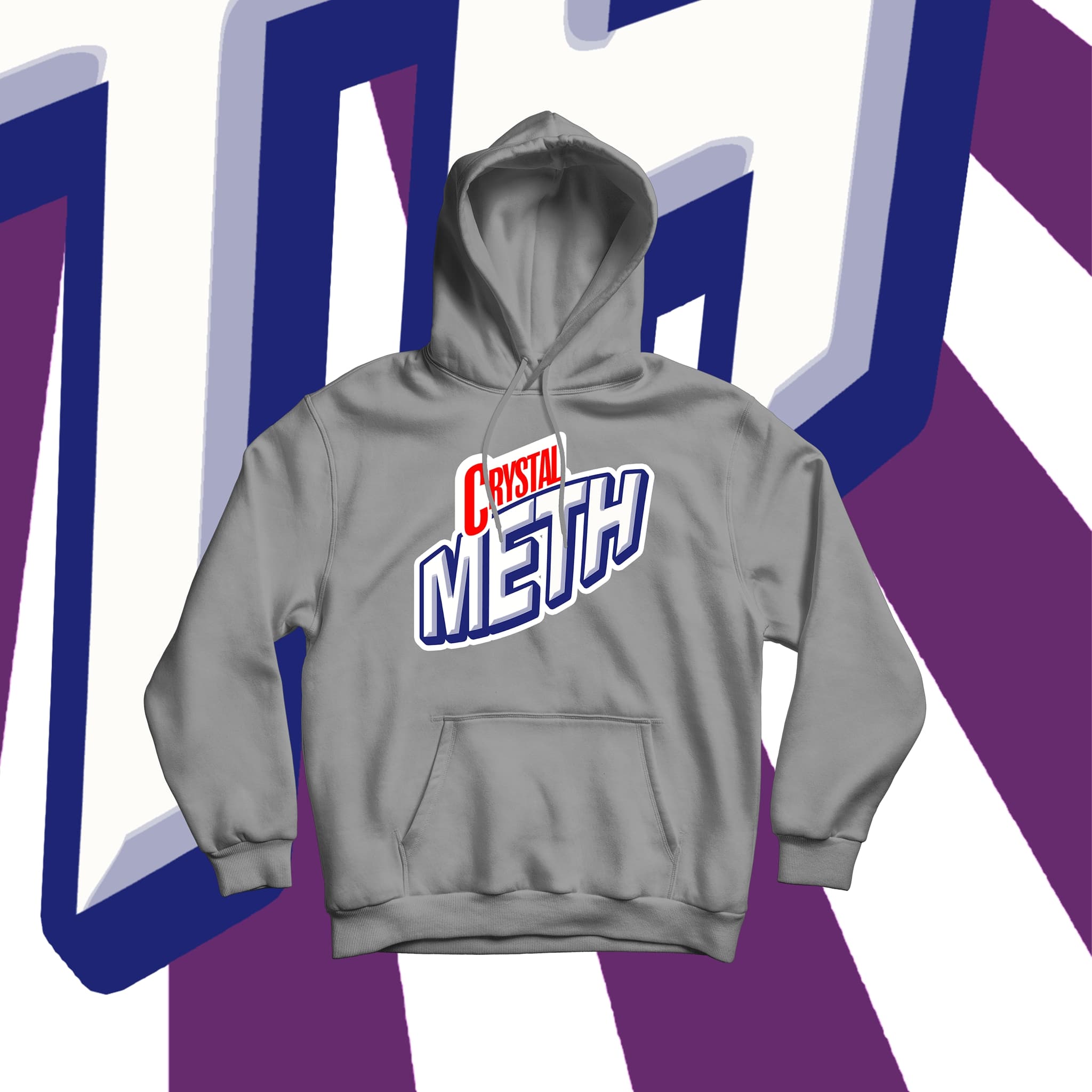 Bild von CRYSTAL METH - HOODY [grau]